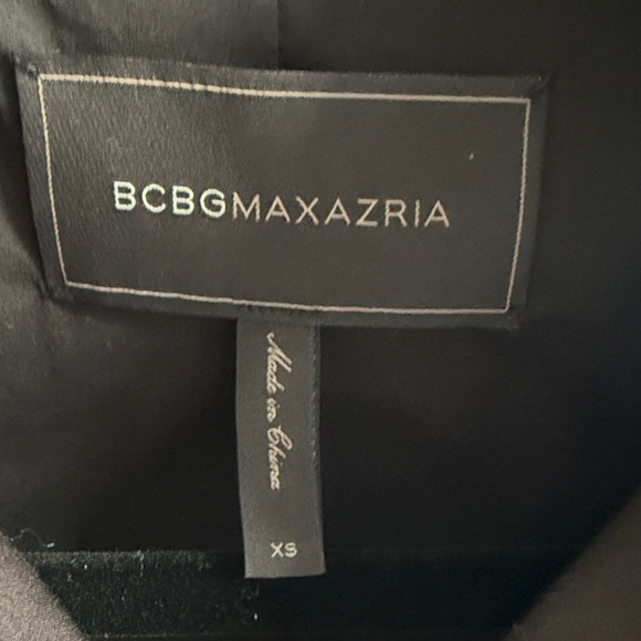 BCBGMaxAzria Women's Black and Yellow Floral Leather Jacket - Picture 2 of 7